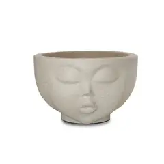 Nutriplast - Vaso Face Menina 09 Cimento