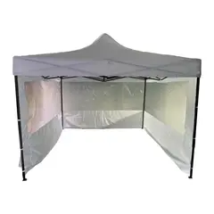 Just Home Collection - Tenda Gazebo Dobrável com Paredes Laterais 3x3 metros