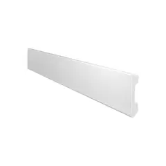 Gart - Rodape de Poliestireno Liso Branco 240x7x1,3 Cm