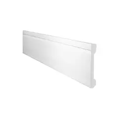 Gart - Rodape de Poliestireno com Friso Branco 240x10x1,3 Cm