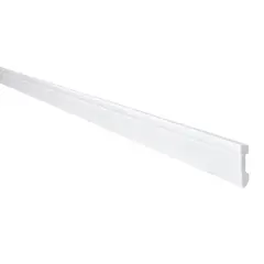 Gart - Rodape de Poliestireno com Friso Branco 240x7x1,3 Cm