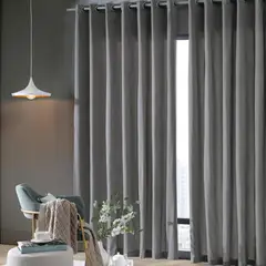 Bella & Co. - Cortina Rustica 2,60m X 1,70m Pantex/cinza Escuro
