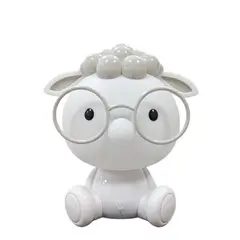 Just Home Collection - Luminária Infantil Lente de Ovelha Branca