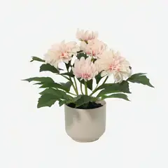 Just Home Collection - Planta Artificial Dahlia Creme