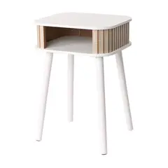 Just Home Collection - Mesa Lateral Bruges Branco Natural