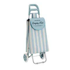 Just Home Collection - Carrinho de Compras Listras Verde