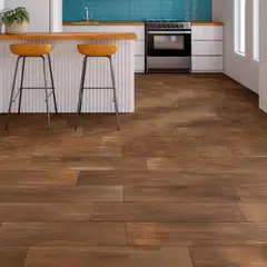 Elizabeth - Porcelanato Acetinado Esmaltado Interno 19,7x120 Antique Wood Carvalho Caixa 1,65 M2