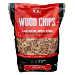 KI-CHEF - Lascas de Lenha para Churrasco Defumado Wood Macieira 1kg São Manoel