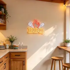 Just Home Collection - Luminária de Mesa Led Neon Churrasco