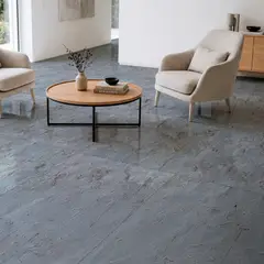 Cerâmica São José - Piso Oceano Azul Polido 82x82 Rocha Cerâmica 2,70m²