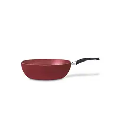 Brinox - Wok Ø24 Cm 2,65l Ceramic Life Revestimento Ceramico Rainbow Cereja