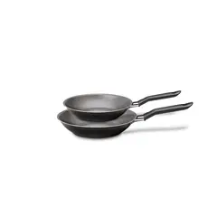 Brinox - Conjunto de 2 Frigideiras Ceramic Life Revestimento Ceramico Ø16 Ø20 Naturalle Preto