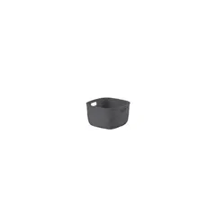 Brinox - Caixa Organizadora Coza Puffer 2,8litros 19,2x19,2x11,1cm Cinza