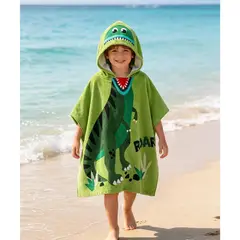 Just Home Collection - Toalha com Capuz Dinossauro 60x120