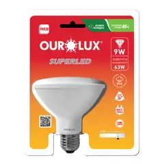 Ourolux - Lâmpada Superled Par30 6w 3000k lp65 36° s Bivolt