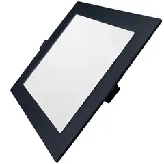 Ourolux - Painel Led Super Eco Preto 24w 2700k Quadrado Embutir