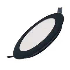 Ourolux - Painel Led Super Eco Preto 24w 6500k Redondo Embutir
