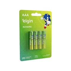 Elgin - Pilha Alcalina Aaa Blister 4un