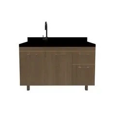 Cerocha - Gabinete para Cozinha com 2 Portas + Prateleira Interna e 2 Gavetas com Corrediças Telescópicas
