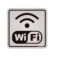 Sinalize C - Placa Alumínio Internet Wi Fi 12x12