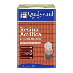 Qualyvinil - Resina Acrílica Alto Brilho Externa Telha Qualycril 18L Incolor