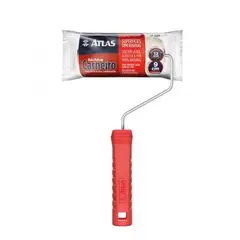 Atlas - Rolo para Pintura Pele de Carneiro Esmalte, Acrílica e Látex 9cm REF-306/9 Vermelho