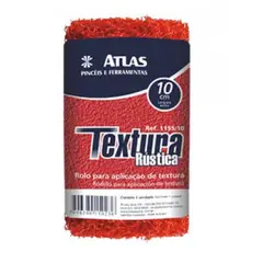 Atlas pincéis - Rolo para Textura Rústica 23cm# REF-1155 Vermelho