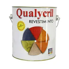 Qualyvinil - Grafiato Qualycril, Branco, 3.6L, 19x7x7cm