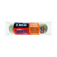 Atlas - Rolo para Pintura de Lã Natural Esmalte, Acrílica e Látex 23cm REF-328/22