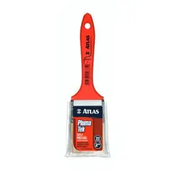Atlas pincéis - Trincha Média Sintética para Pintura Plumatek 2" REF-AT315/5 Vermelho