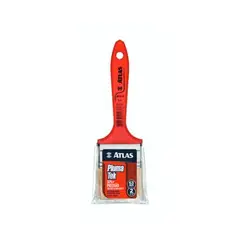Atlas - Trincha Média Sintética para Pintura Plumatek 2.1/2" REF-AT315/6 Vermelho