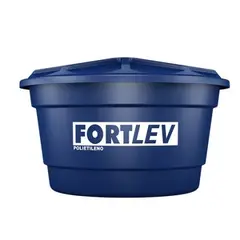 Fortlev - Caixa De Água 2.000L Polietileno Tampa Encaixe Azul
