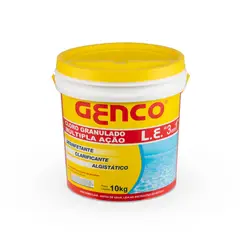 Genco - Cloro Granulado Estabilizado Balde 10kg Multiplação 3x1