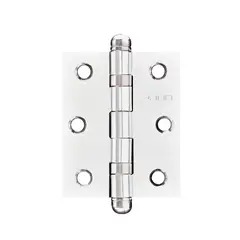 Pado - Dobradiça simples em aço carbono 7,6x8,8cm 3530 com rolamento Prata