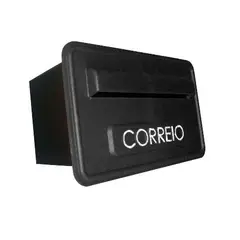 Pintsilk - Caixa Correio Sigma Plástico Grade, Preto, 16x26x49