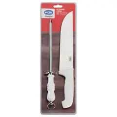 Mor - Kit Faca e Chaira Branco
