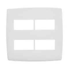Legrand - Placa Pialplus Branca 4X4 2 Postos
