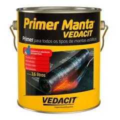 Vedacit - Primer para Manta Asfáltica Base Solvente Galão 3,6 Litros