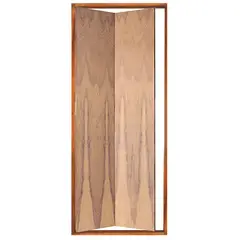 LG Sidney - Porta Montada Camarão Madeira Sarrafeada Padrão Imbuia Esquerda 210x72x11cm Economica