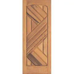 LG Sidney - Porta Montada de Giro Madeira Macica Padrão Imbuia Direita 210x82x12cm Montreal