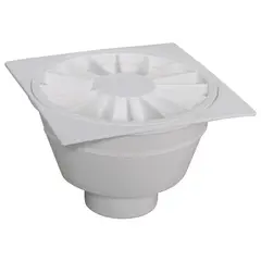 Astra - Ralo Sifonado Quadrada Branca 10,5Cm