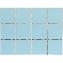 Strufaldi - Revestimento Piscina 10x10cm Caixa 1,95m² Telado Azul