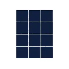 Strufaldi - Revestimento Royal 10x10cm Caixa 1,95m² Telado Azul