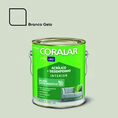 Coral - Tinta Fosco Acrílica Coralar Econômico 3,6L Branco Gelo