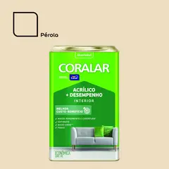 Coral - Tinta Fosco Acrílica Coralar Econômico 18L Branco Gelo