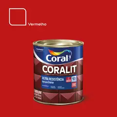 Coral - Esmalte Sintético Vermelho 900ml Coralit Premium para Madeiras e Metais
