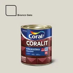 Coral - Esmalte Sintético Branco Gelo 900ml Coralit Premium para Madeiras e Metais