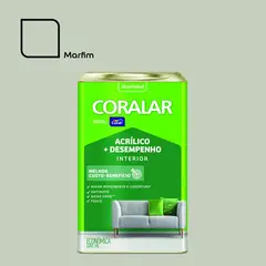 Coral - Tinta Fosco Acrílica Coralar Econômico 18L Branco Gelo
