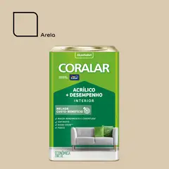 Coral - Tinta Fosco Acrílica Coralar 18L Areia