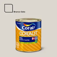 Coral - Esmalte Sintético Branco Gelo 900ml Coralit Premium para Madeiras e Metais